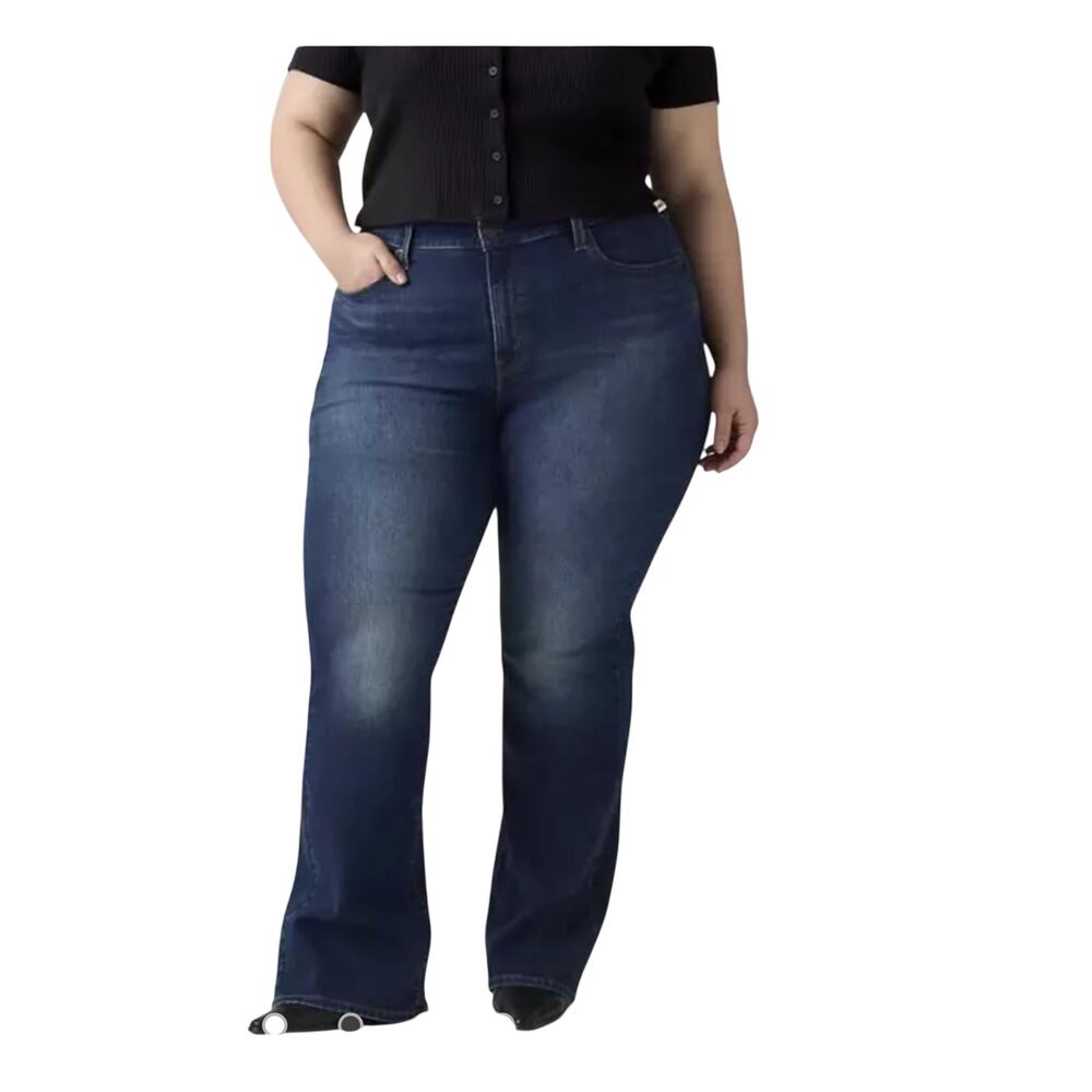 Levi's 726 High Rise Flare NWT Plus 24W Medium Wash Hypersoft  Revival retro 70s